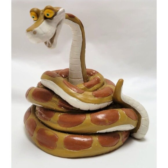 Vintage Applause Disney The Jungle Book Kaa The Snake Vinyl Figurine Toy - Picture 1 of 6